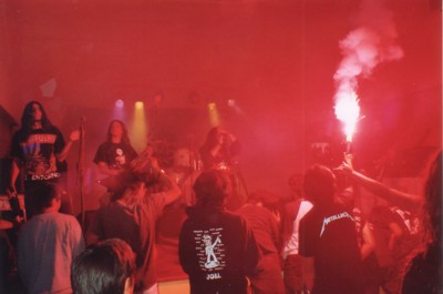Bengal fire at a concert in Puerto Madryn, like the one which killed 200 people!!