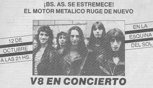 Concert flyer 1986