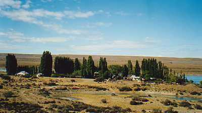 Typical 'Estancia' in the Patagonian desert