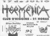 Ticket for show of Hermetica in Rio Grande