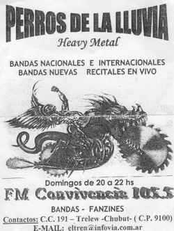 Metal radio program from Trelew