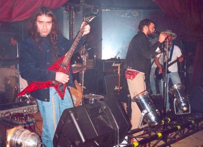 Eduardo with the band LA CICLOTIMICA