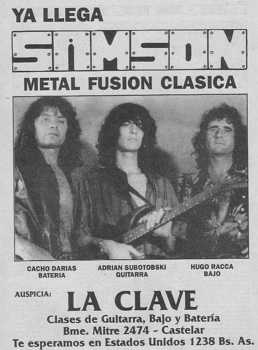 Concert flyer 1989