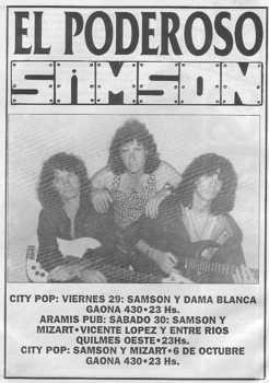 Concert flyer 1990