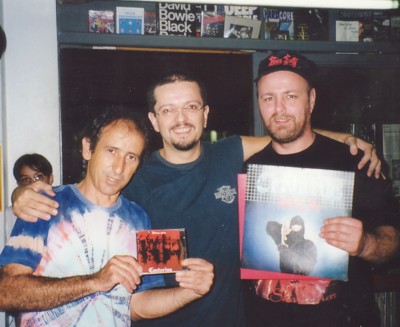 Luis (boss `Baratos Afins), old Centurias member (sorry I forgot who it was!), and the author, in 2002