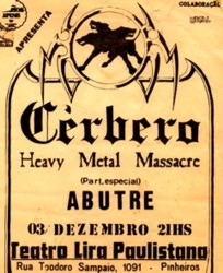 CERBERO concert flyer 1984