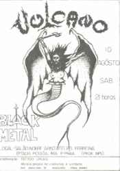 Vulcano concert flyer from 1985