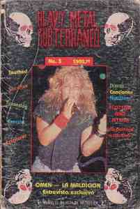 The HM Subterraneo fanzine, one of the best in the 80s worldwide!! (where else was Omen on a title page??)