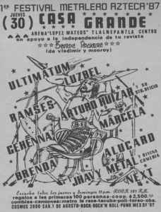 Festival `Metalero Azteca1987