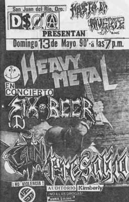 Concert flyer 1990